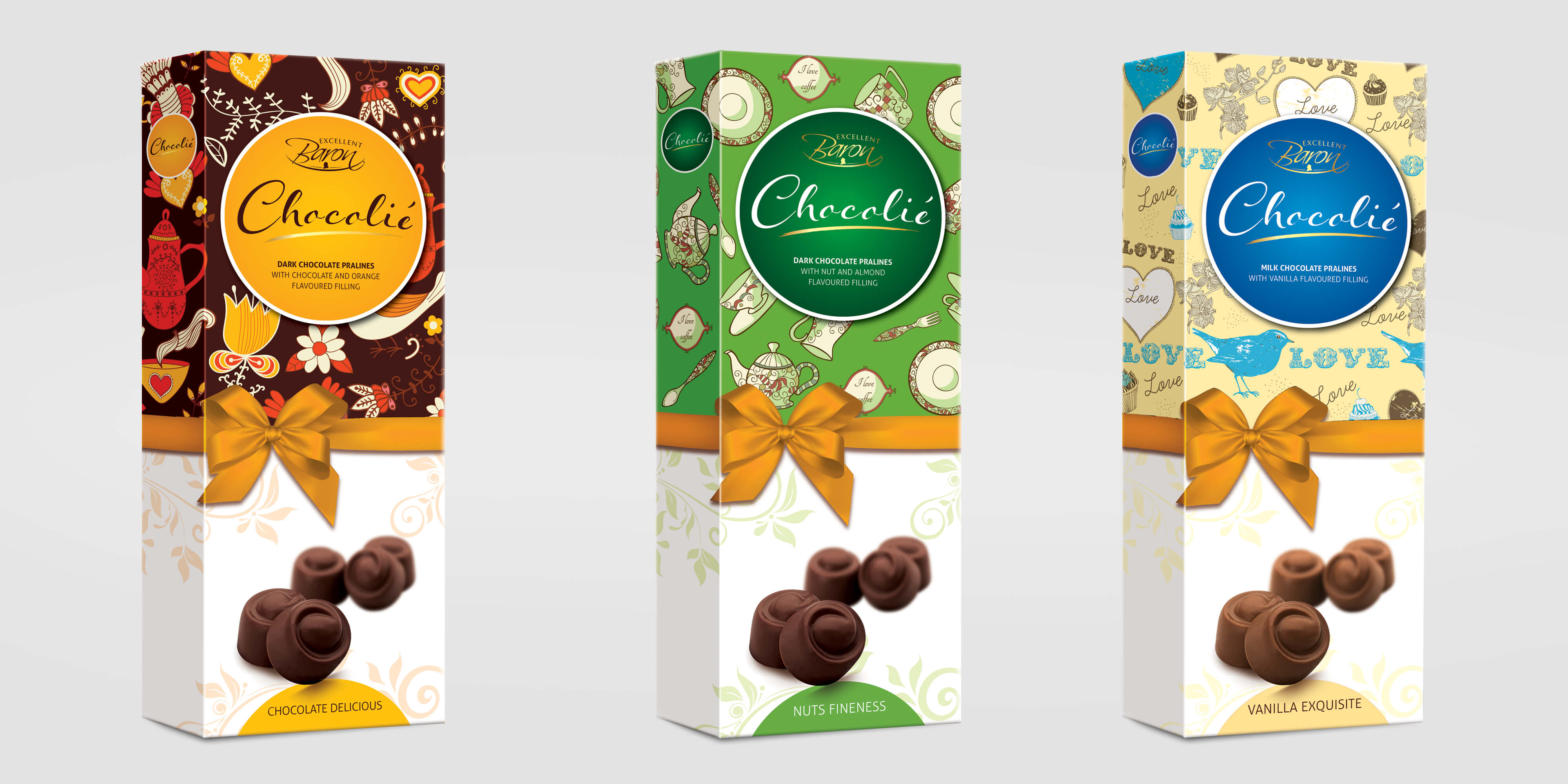 BARON - CHOCOLIE - projekt opakowań pralin